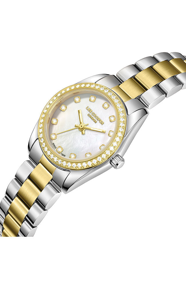 LEE COOPER Women’s Analog WHITE MOP Dial Watch – LC08155.220
