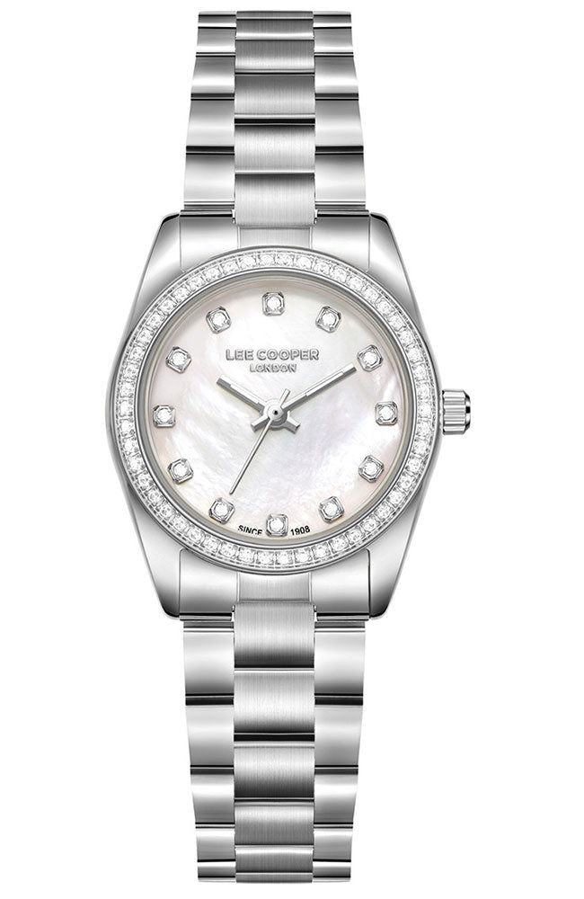 LEE COOPER Women’s Analog WHITE MOP Dial Watch – LC08155.320