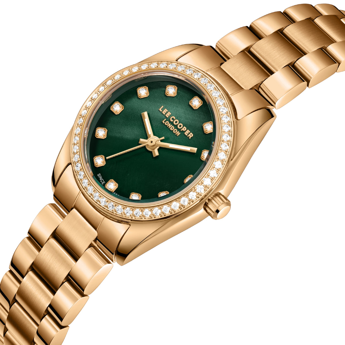 LEE COOPER Women’s Analog GREEN MOP Dial Watch – LC08155.470