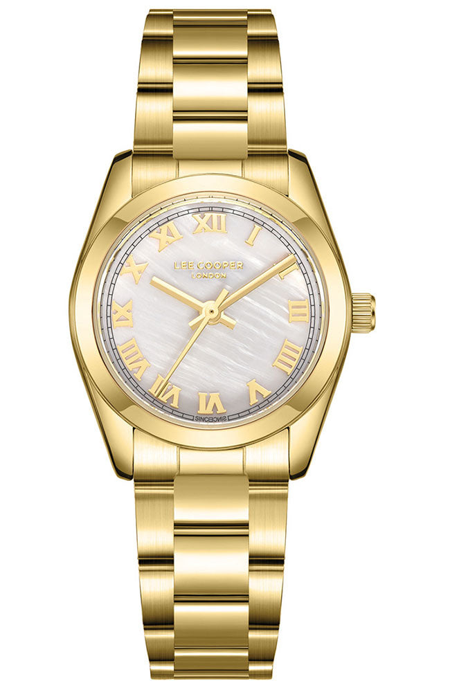LEE COOPER Women’s Analog WHITE MOP Dial Watch – LC08190.120