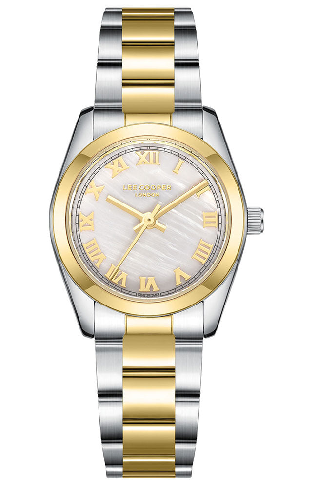 LEE COOPER Women’s Analog WHITE MOP Dial Watch – LC08190.220