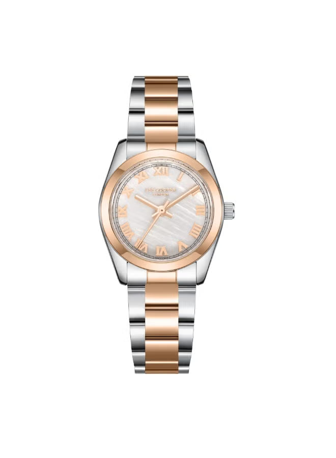 LEE COOPER Women’s Analog WHITE MOP Dial Watch – LC08190.520