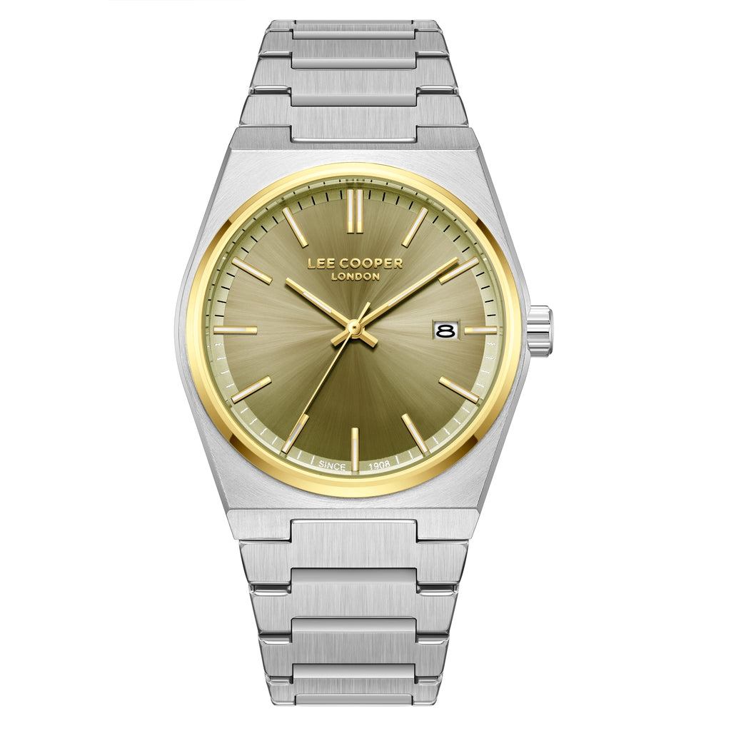 LEE COOPER Men’s Analog GOLD TO BROWN Dial Watch – LC08196.260