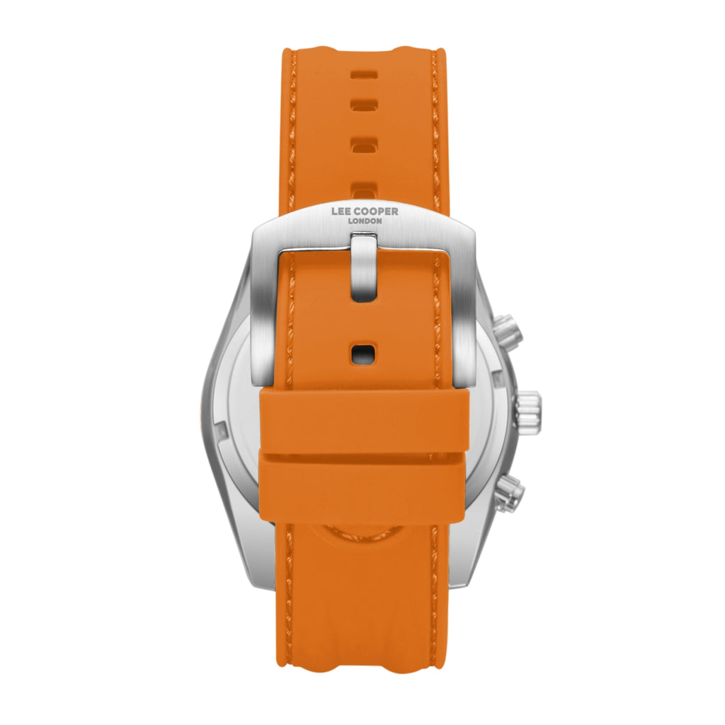 LEE COOPER Men’s MULTIFUNCTION BLACK TO ORANGE Dial Watch – LC08335.300