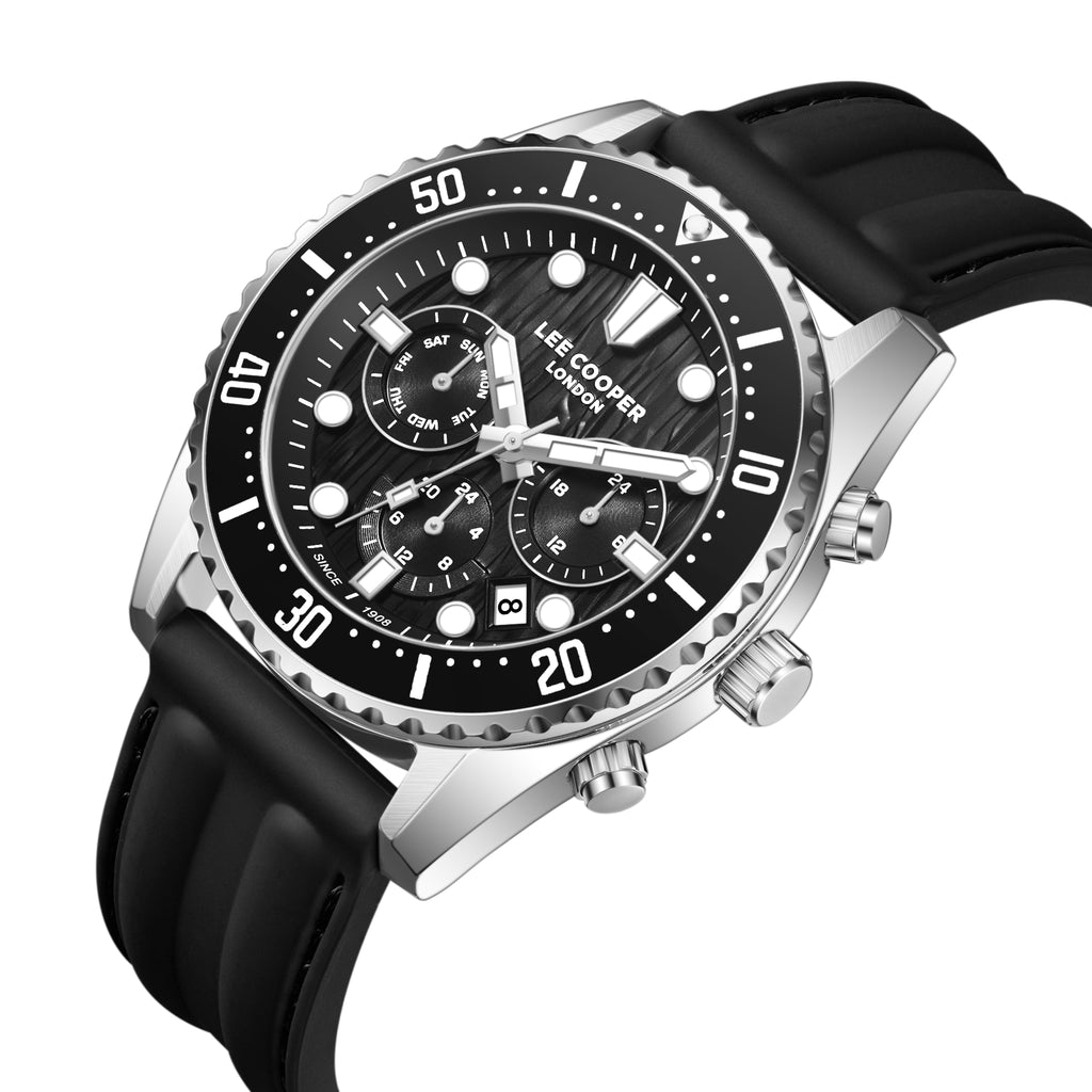 LEE COOPER Men’s MULTIFUNCTION BLACK Dial Watch – LC08335.351