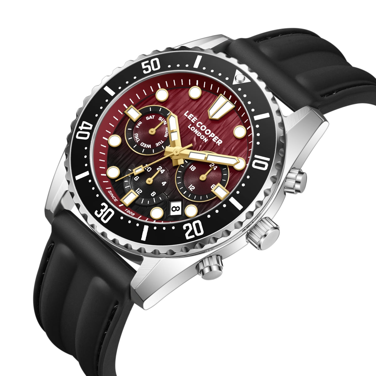 LEE COOPER Men’s MULTIFUNCTION BLACK Dial Watch – LC08335.381