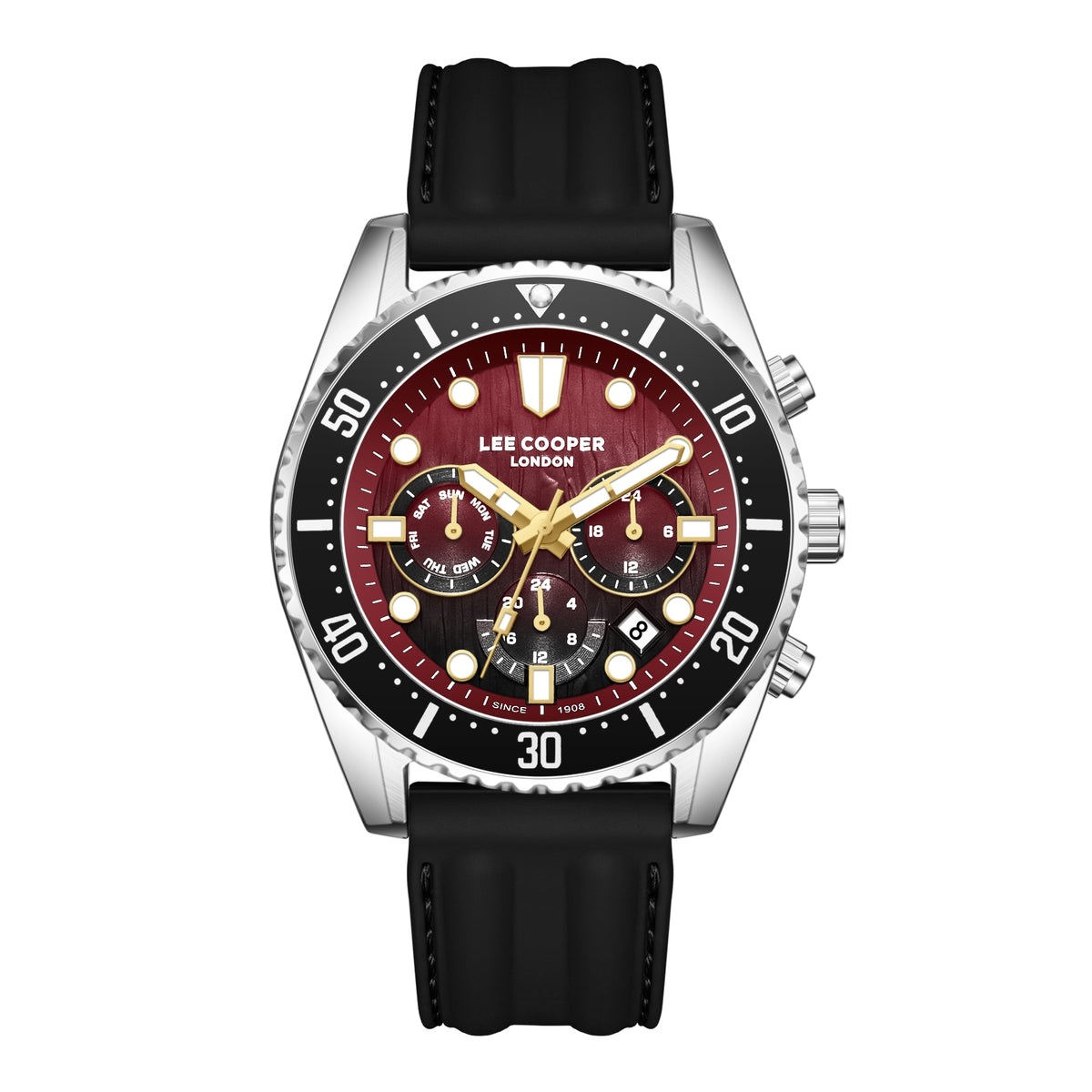 LEE COOPER Men’s MULTIFUNCTION BLACK Dial Watch – LC08335.381