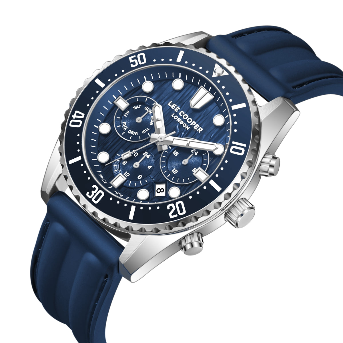 LEE COOPER Men’s MULTIFUNCTION DARK BLUE Dial Watch – LC08335.399