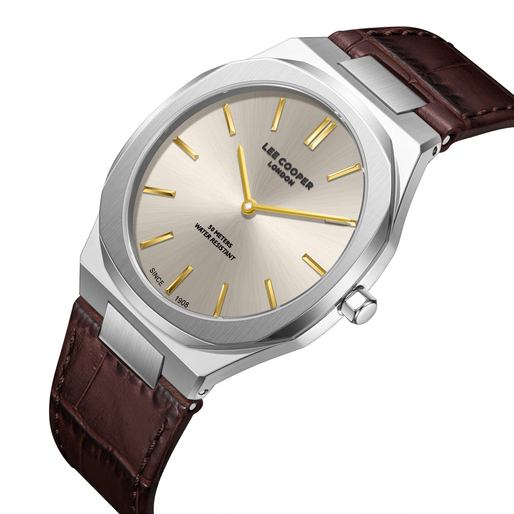 LEE COOPER Men’s Analog Light Brown Dial Watch – LC08336.362