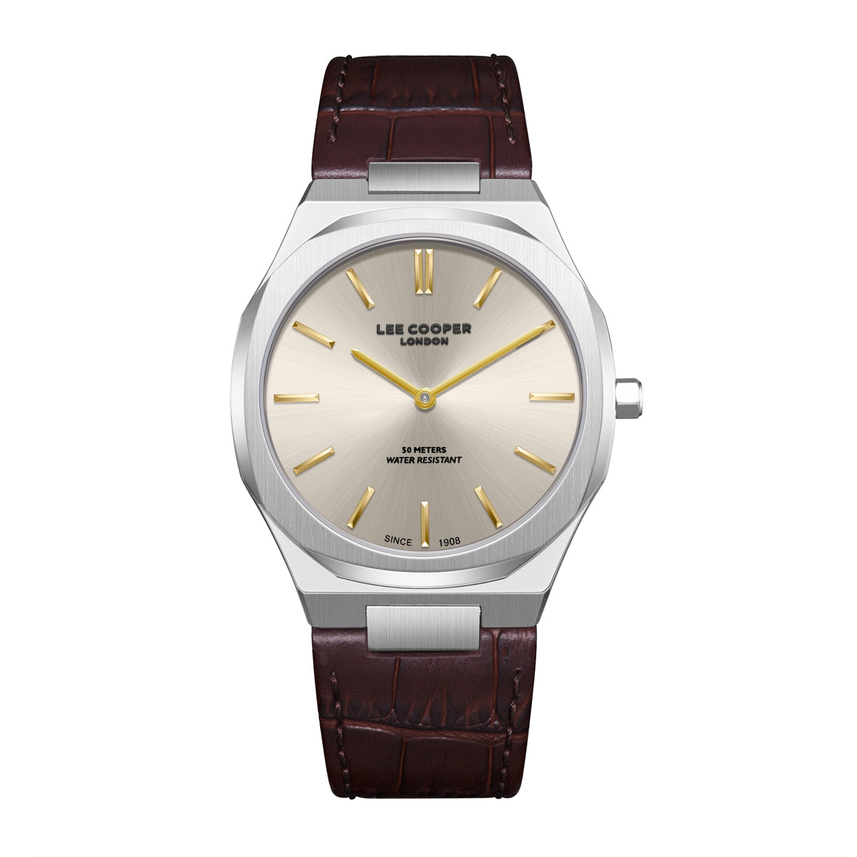 LEE COOPER Men’s Analog Light Brown Dial Watch – LC08336.362