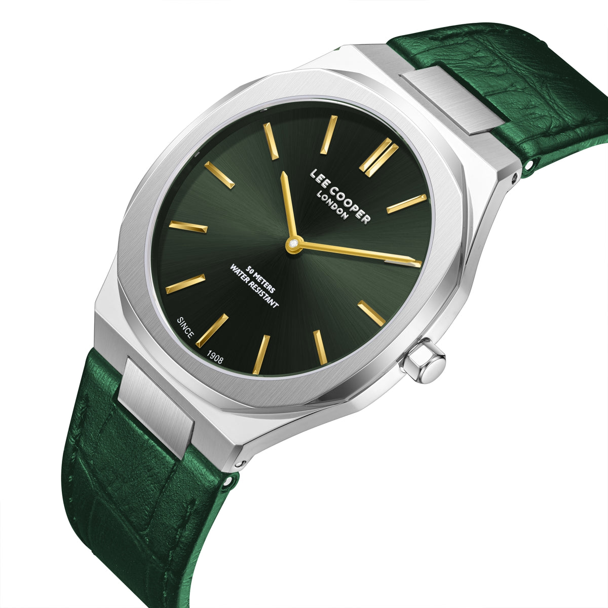 LEE COOPER Men’s Analog DARK GREEN Dial Watch – LC08336.375
