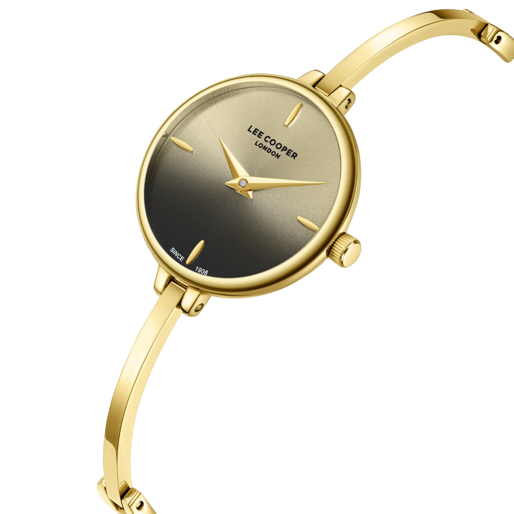 LEE COOPER Women’s Analog GOLD TO BLACK Dial Watch – LC08350.150