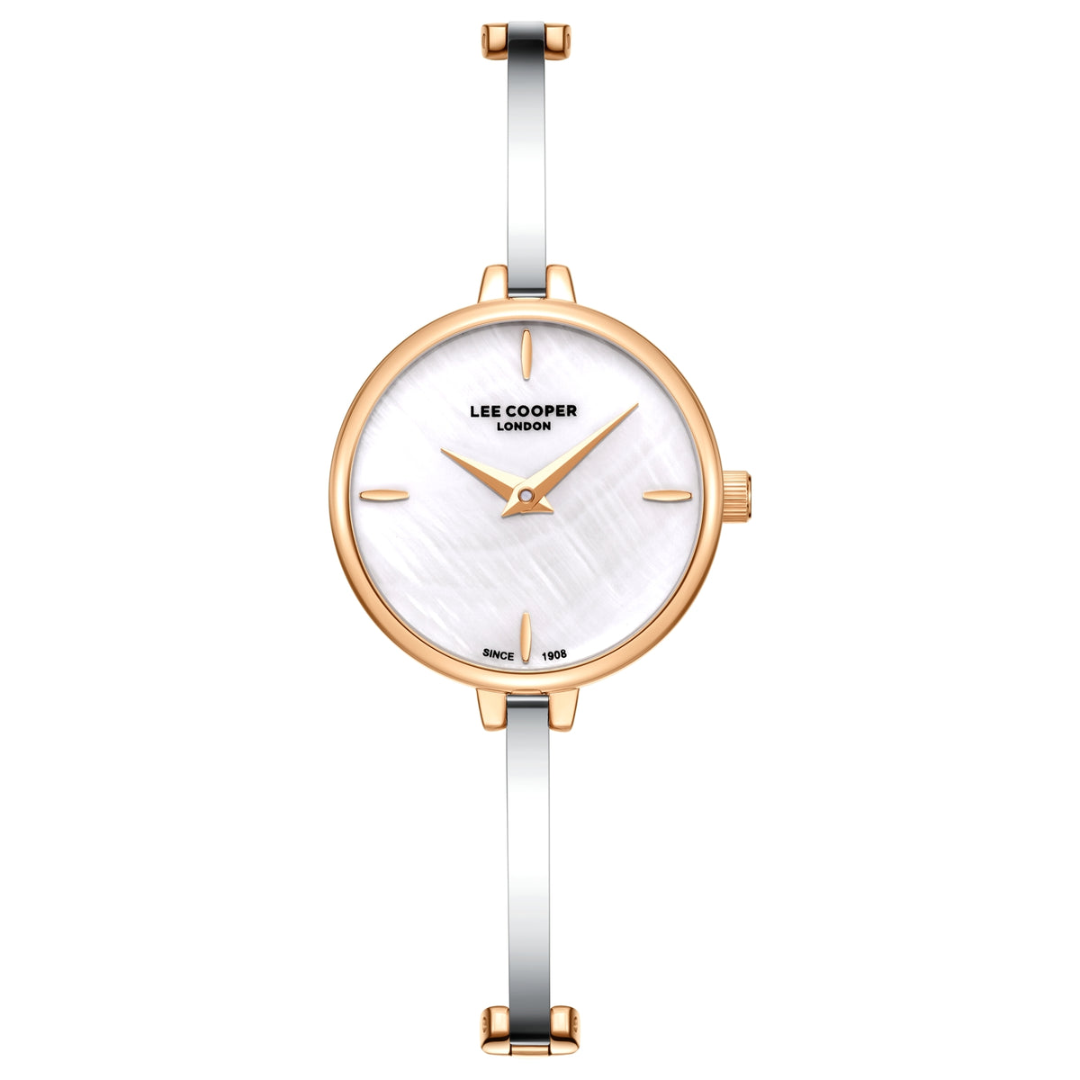 LEE COOPER Women’s Analog WHITE MOP Dial Watch – LC08350.520