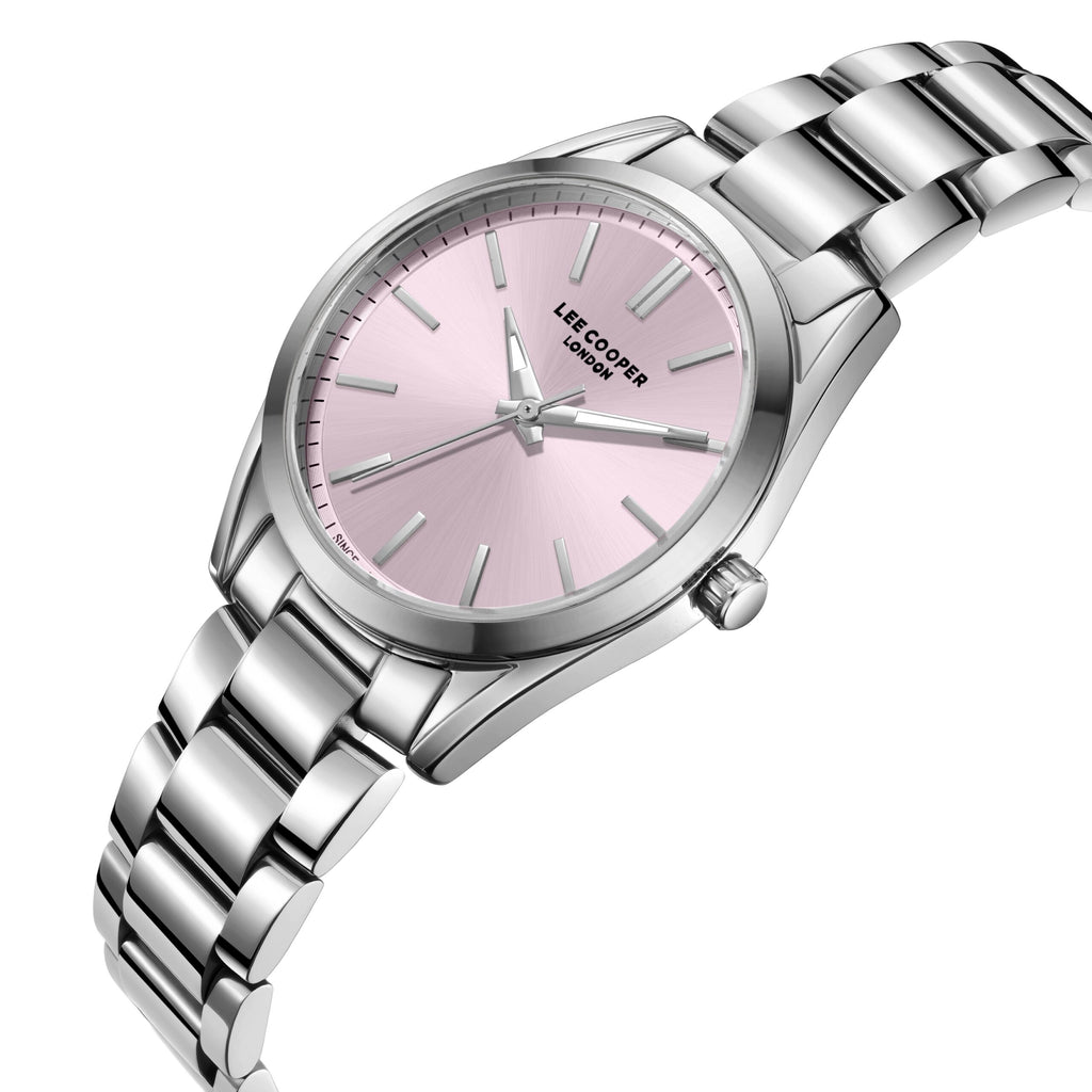 LEE COOPER Women’s Analog PINK Dial Watch – LC08356.380