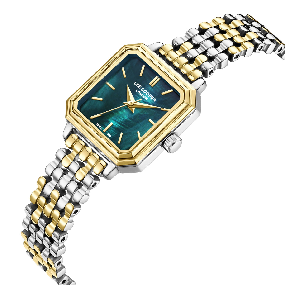 LEE COOPER Women’s Analog GREEN MOP Dial Watch – LC08358.270