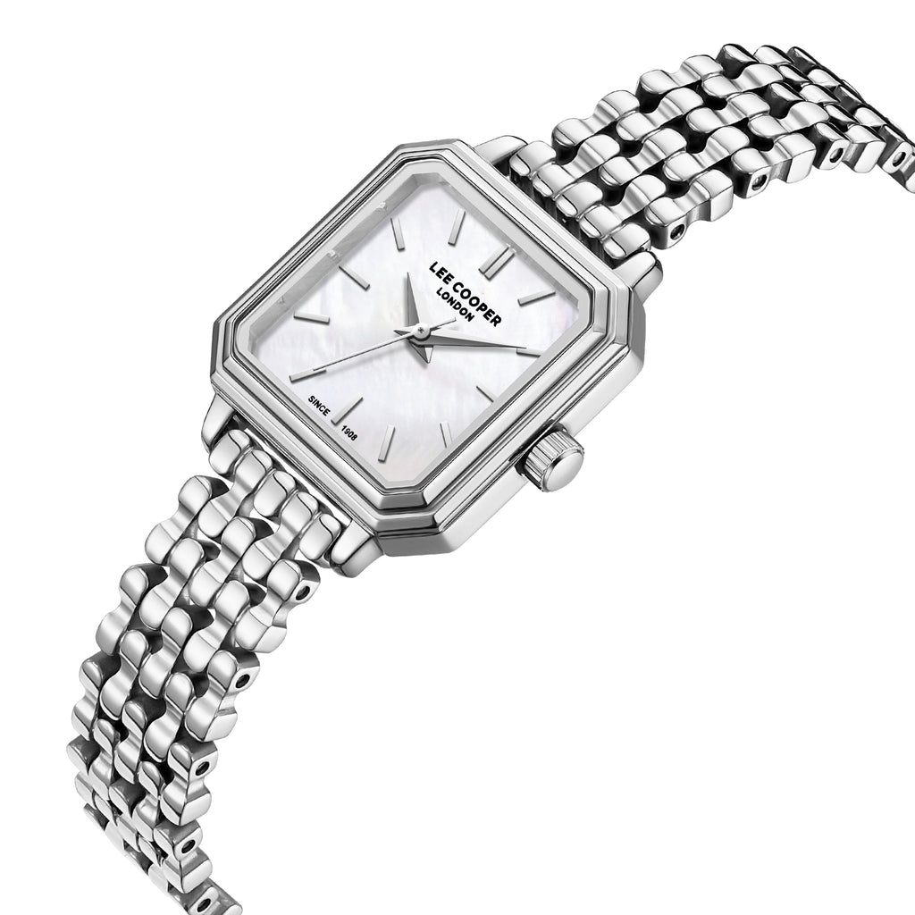LEE COOPER Women’s Analog White Dial Watch – LC08358.320