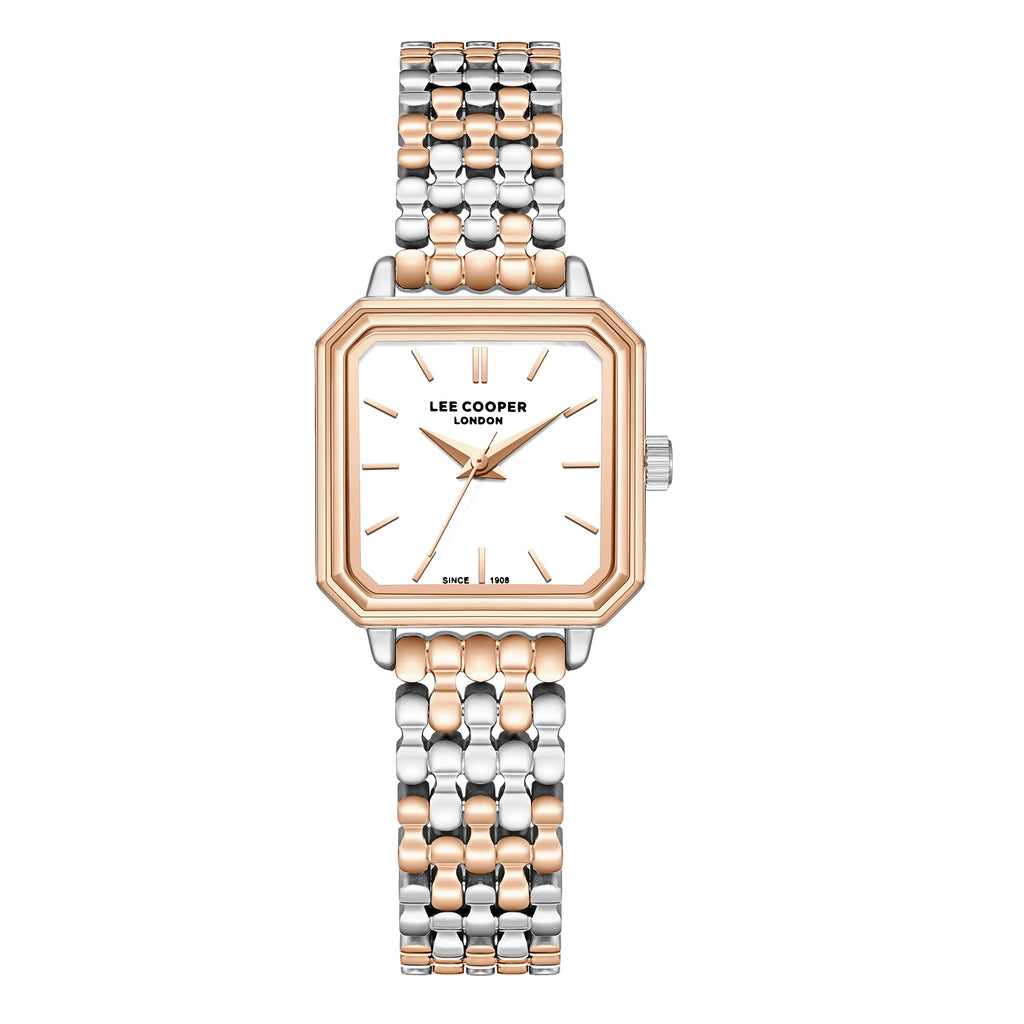 LEE COOPER Women’s Analog WHITE Dial Watch – LC08358.530