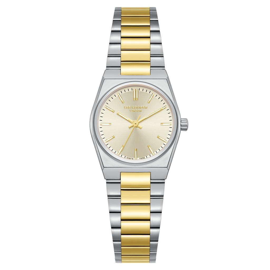 LEE COOPER Women’s Analog Gold Dial Watch – LC08362.210