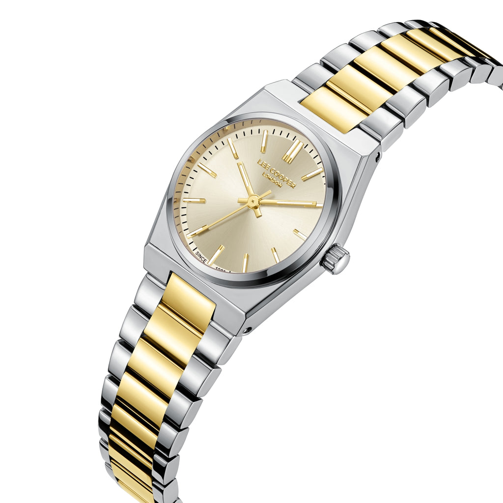 LEE COOPER Women’s Analog Gold Dial Watch – LC08362.210