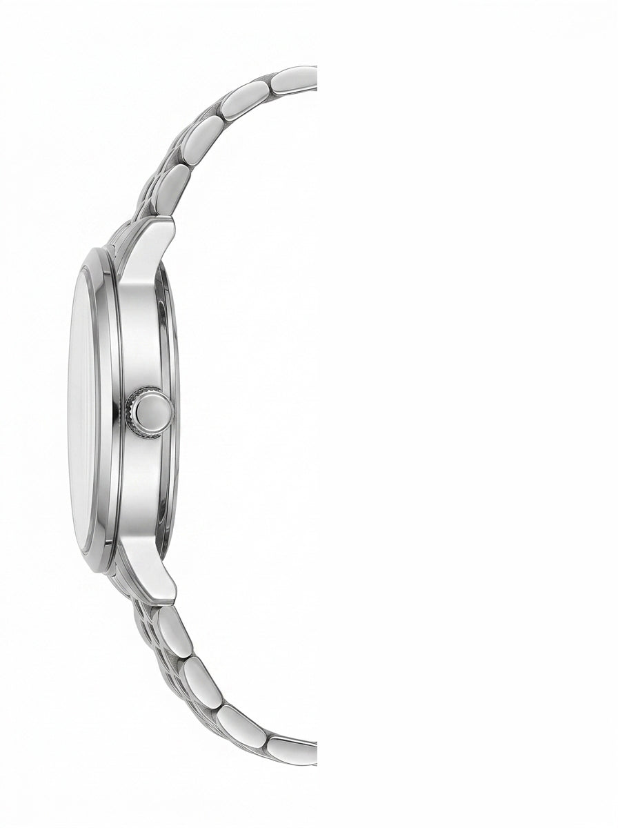 LEE COOPER Women’s Analog WHITE MOP Dial Watch – LC08371.320