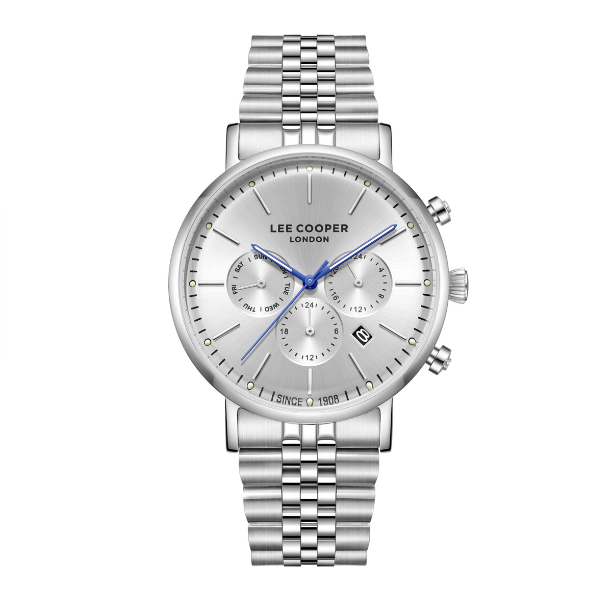 LEE COOPER Men’s Multi Function Silver Dial Watch – LC08372.330