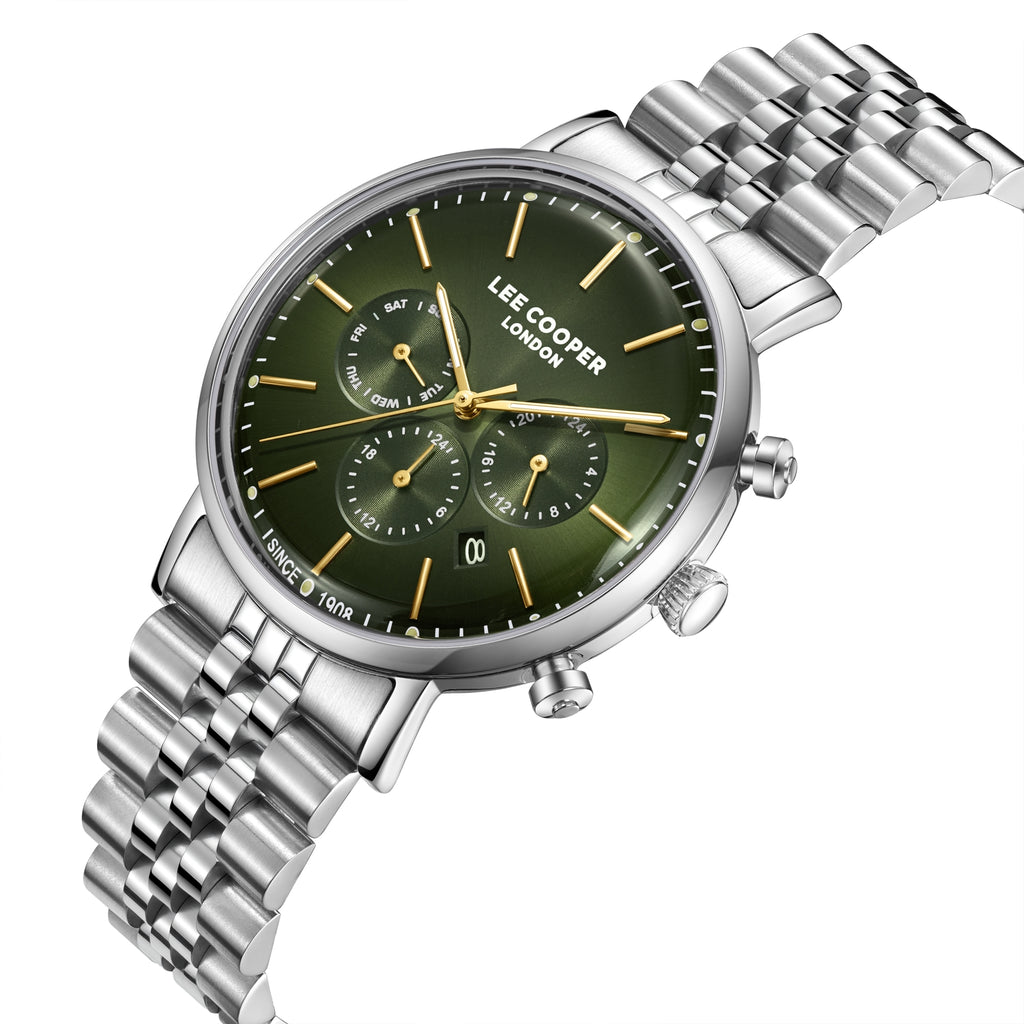 LEE COOPER Men’s Multi Function GREEN Dial Watch – LC08372.370