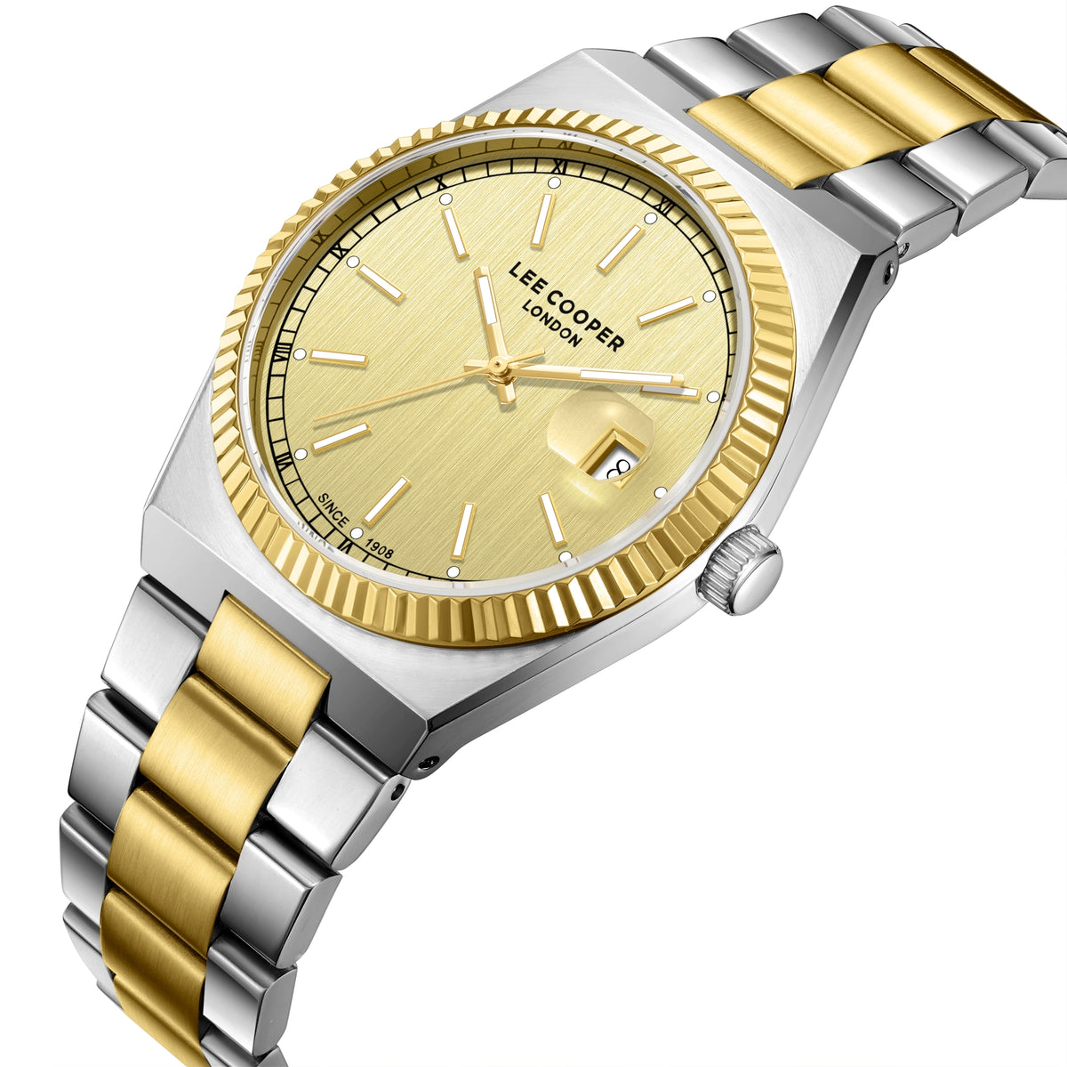 LEE COOPER Men’s Multi Function GOLD Dial Watch – LC08374.210