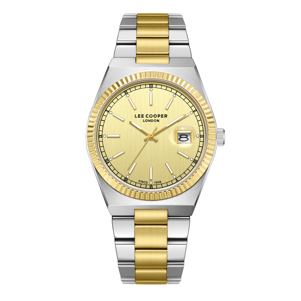 LEE COOPER Men’s Multi Function GOLD Dial Watch – LC08374.210