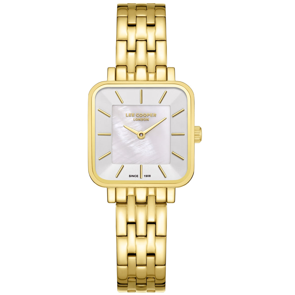LEE COOPER Women’s Analog WHITE MOP Dial Watch – LC08380.130