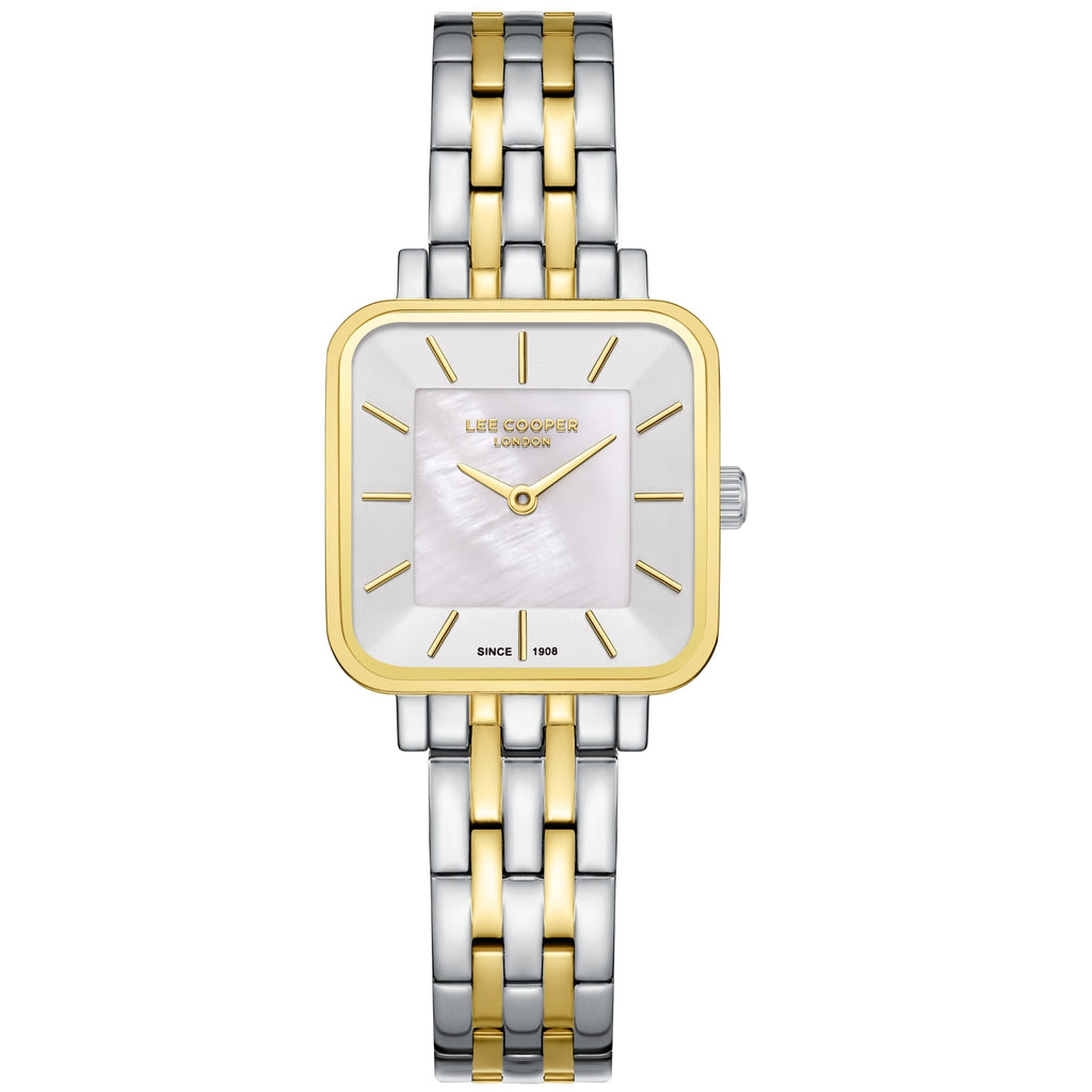 LEE COOPER Women’s Analog WHITE MOP Dial Watch – LC08380.230