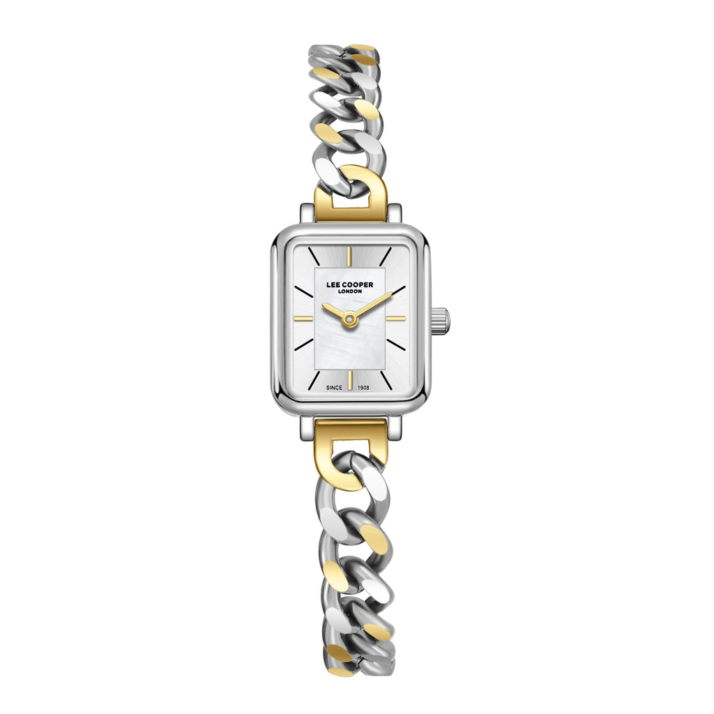 LEE COOPER Women’s Analog WHITE MOP Dial Watch – LC08384.230