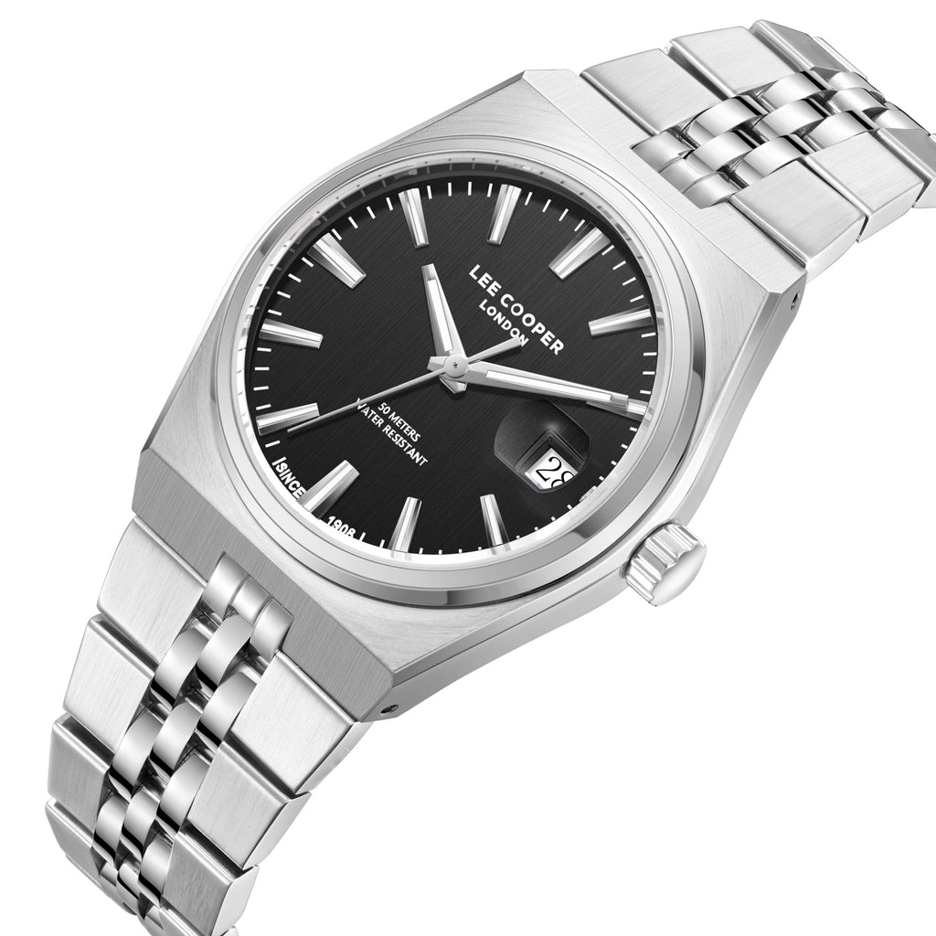 LEE COOPER Men’s Multi Function Black Dial Watch – LC08397.350