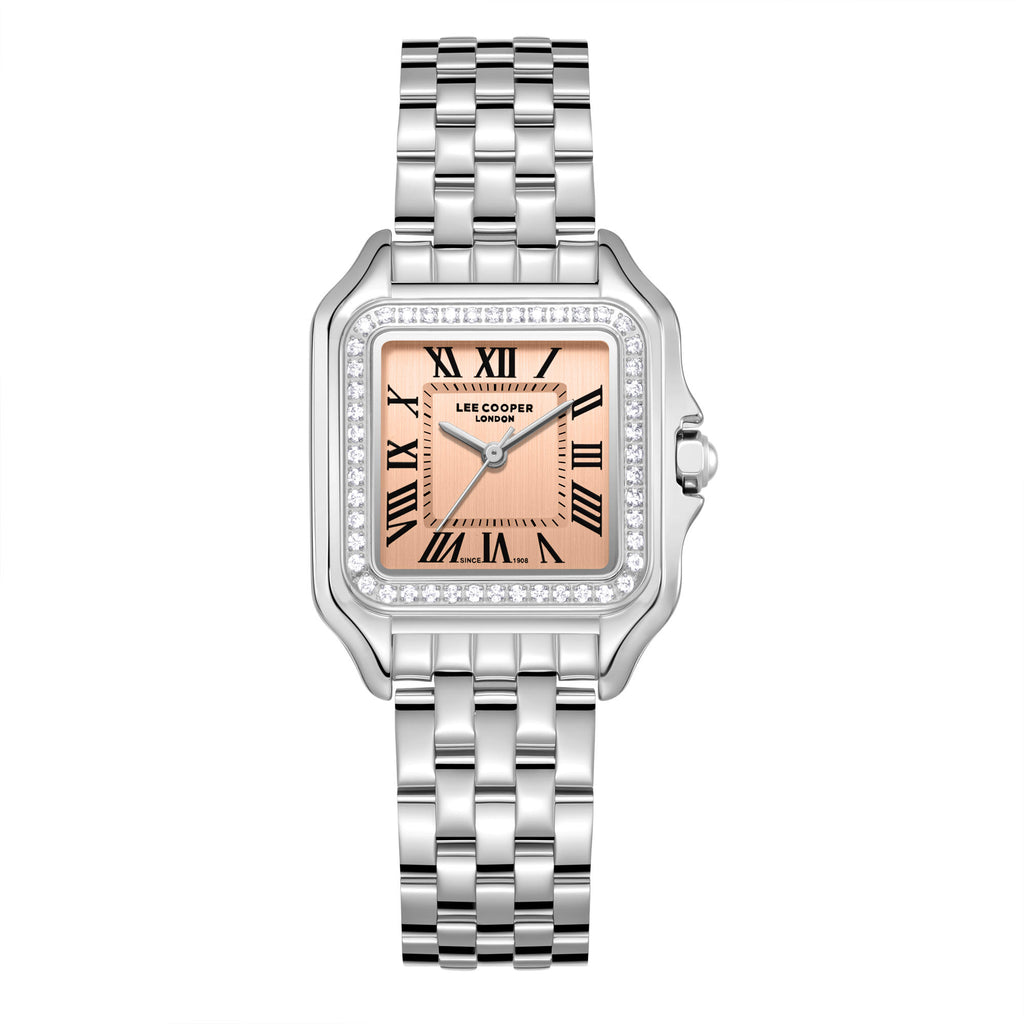 LEE COOPER Women’s Analog Rose Gold Dial Watch – LC08398.300