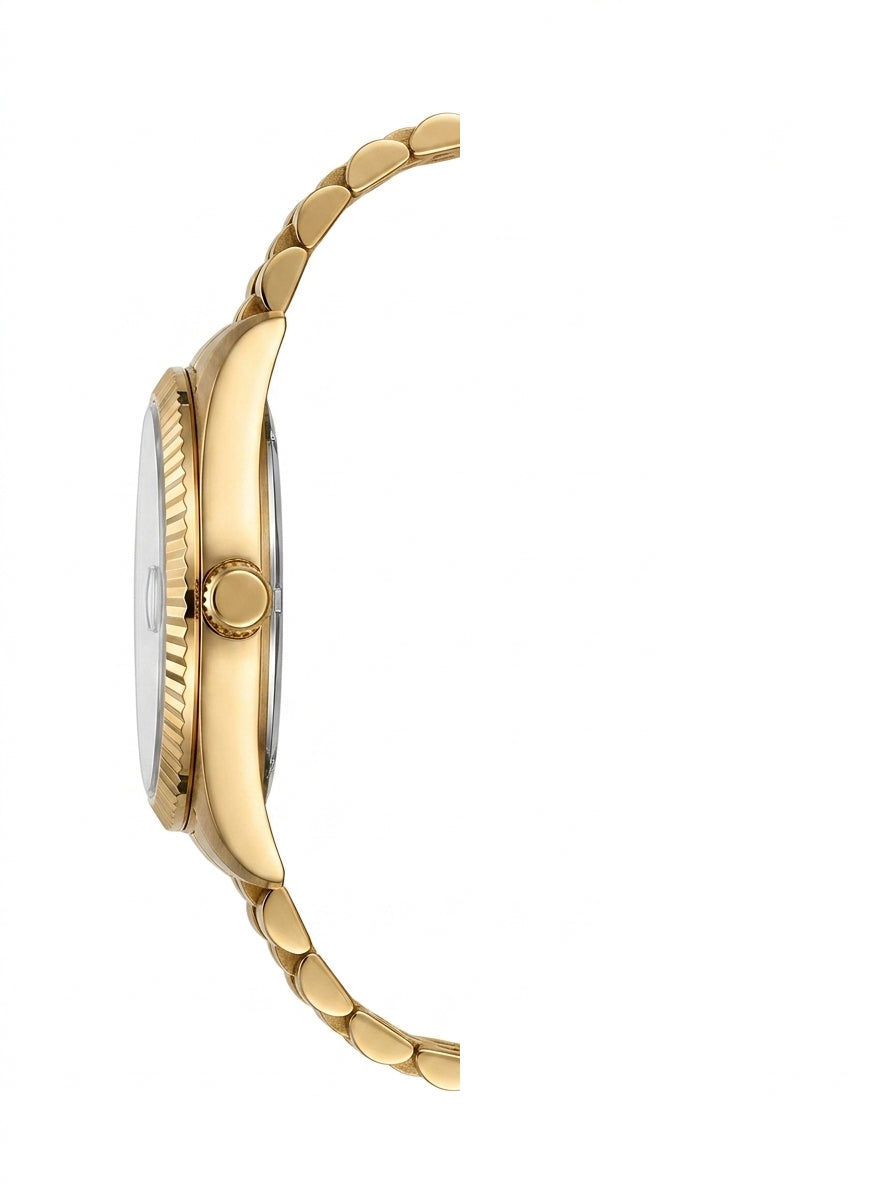LEE COOPER Women’s Analog Gold Dial Watch – LC08400.130