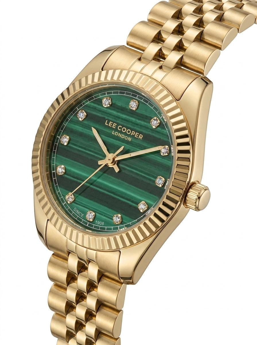 LEE COOPER Women’s Analog Green Dial Watch – LC08400.170