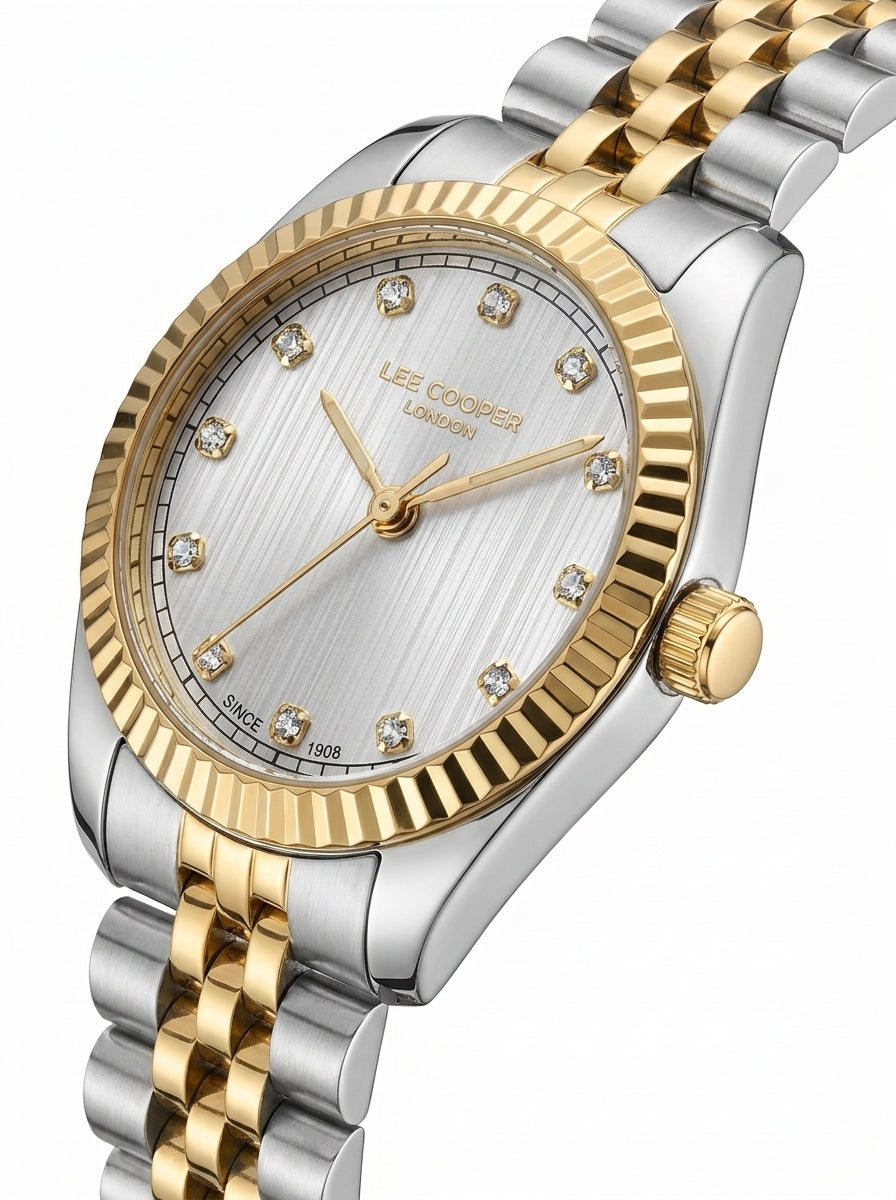 LEE COOPER Women’s Analog Silver Dial Watch – LC08400.230