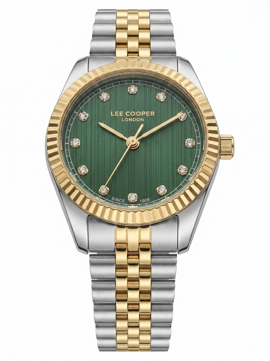 LEE COOPER Women’s Analog GreenDial Watch – LC08400.270