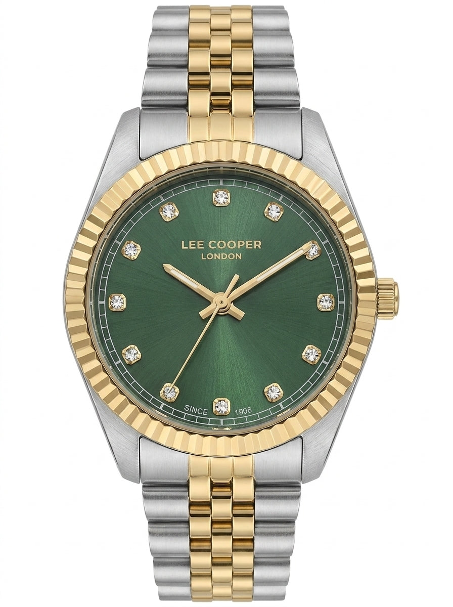 LEE COOPER Women’s Analog GreenDial Watch – LC08400.270