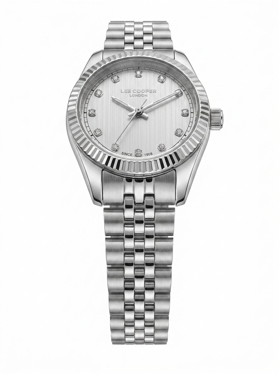 LEE COOPER Women’s Analog Silver Dial Watch – LC08400.330