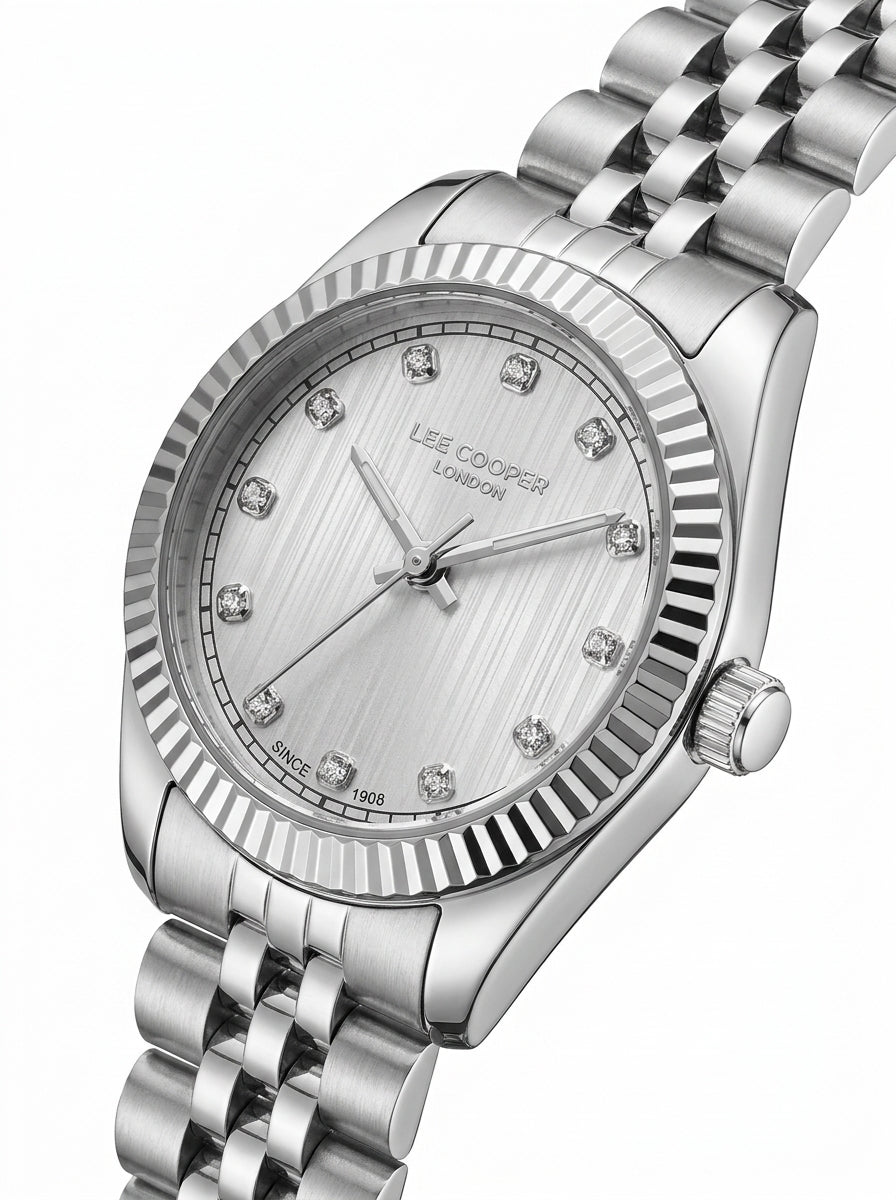 LEE COOPER Women’s Analog Silver Dial Watch – LC08400.330