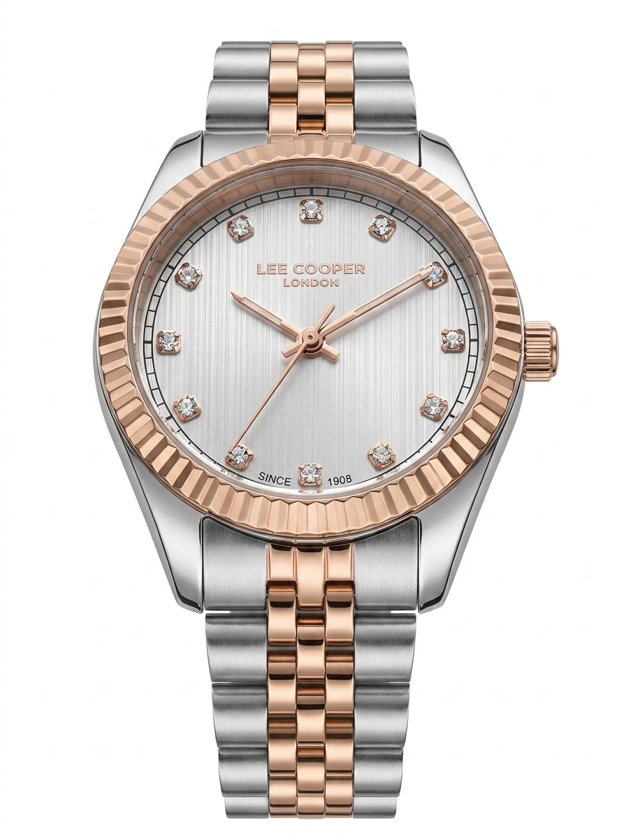 LEE COOPER Women’s Analog Silver Dial Watch – LC08400.530