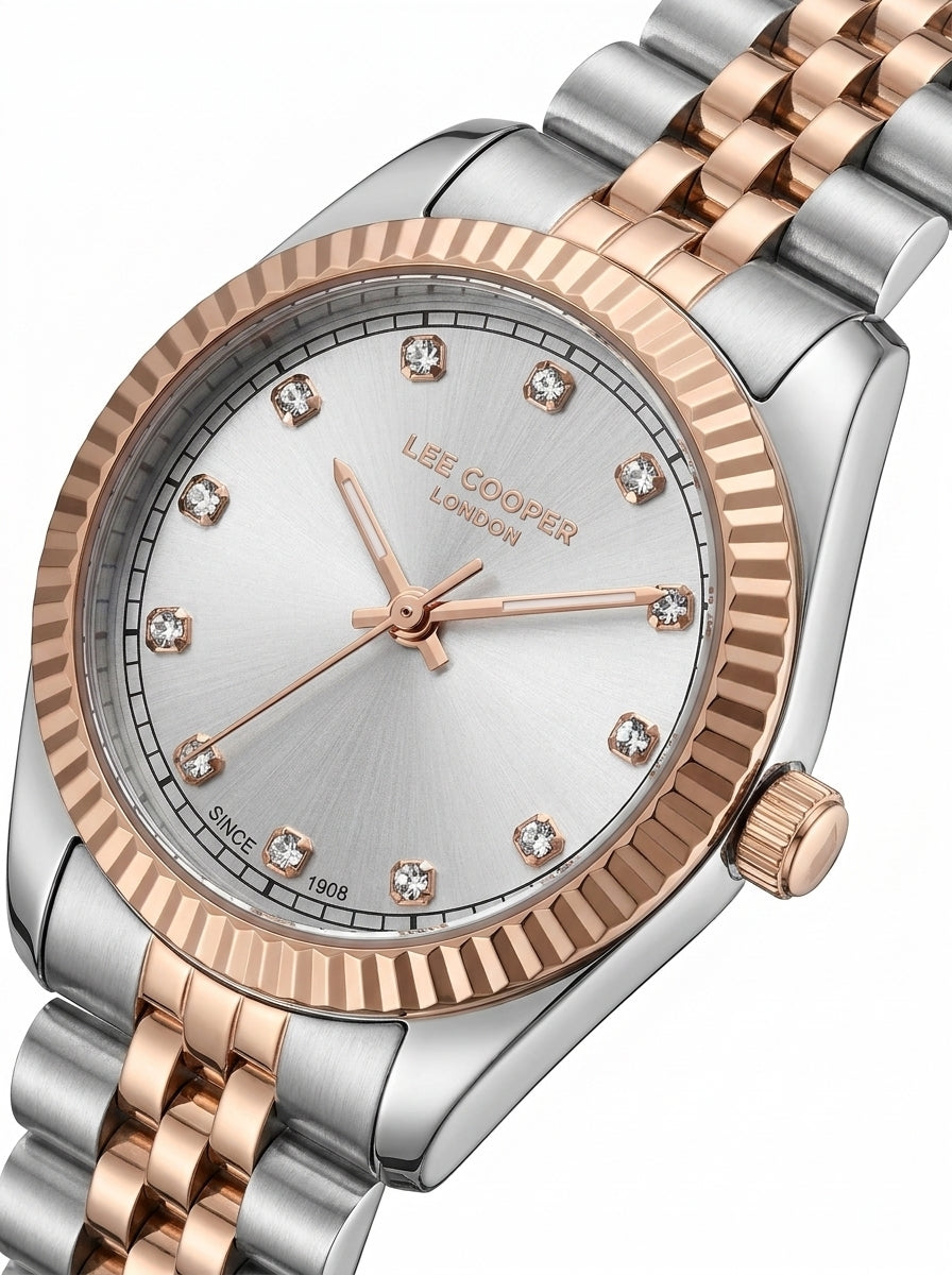 LEE COOPER Women’s Analog Silver Dial Watch – LC08400.530