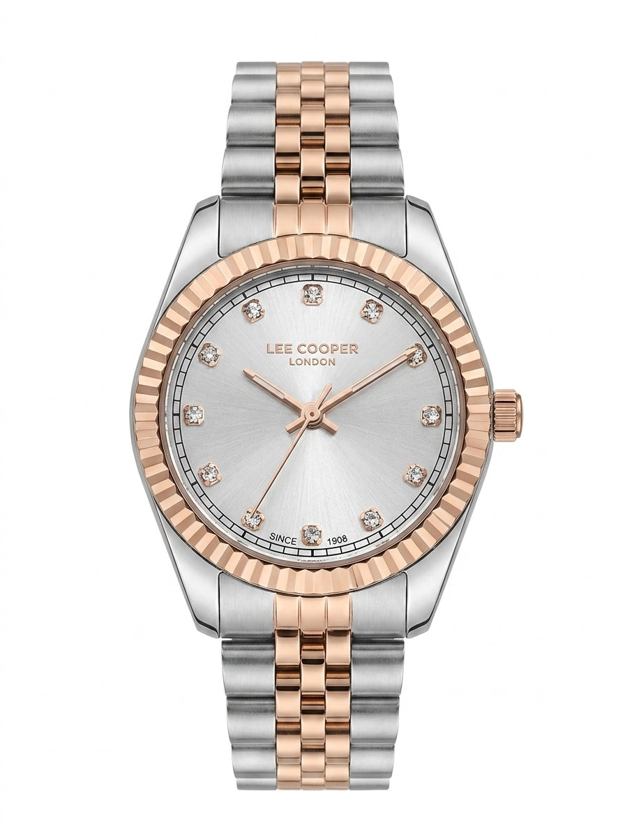 LEE COOPER Women’s Analog Silver Dial Watch – LC08400.530