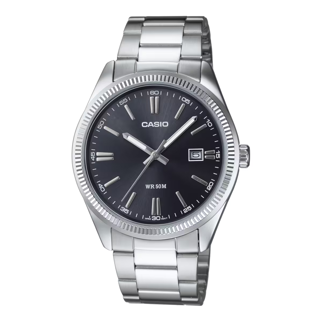 CASIO Men Black Dial Metal Watch | MTP-1302D-1A1VDF