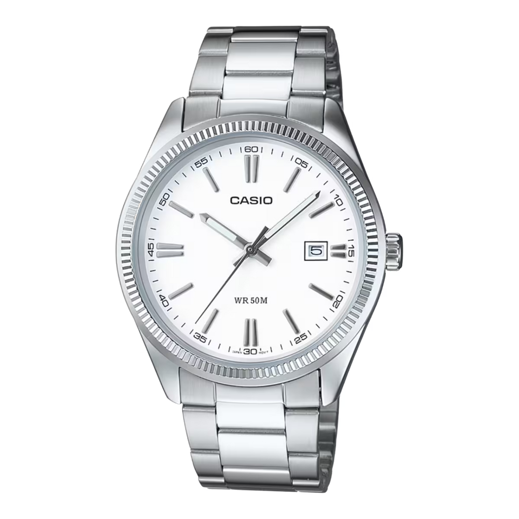 CASIO Men White Dial Metal Watch | MTP-1302D-7A1VDF
