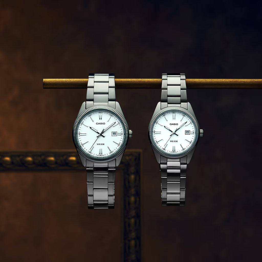 CASIO Men White Dial Metal Watch | MTP-1302D-7A1VDF