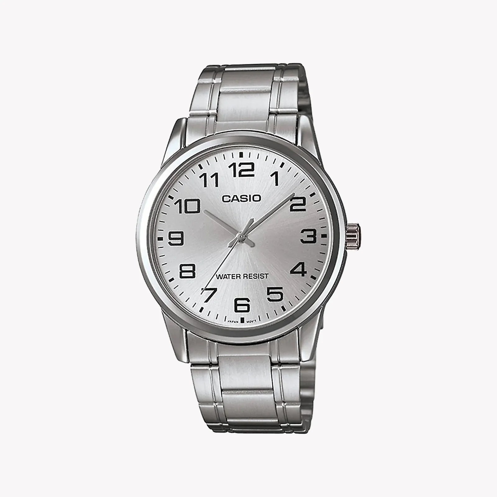 CASIO Men Silver Band Watch | MTP-V001D-7BUDF