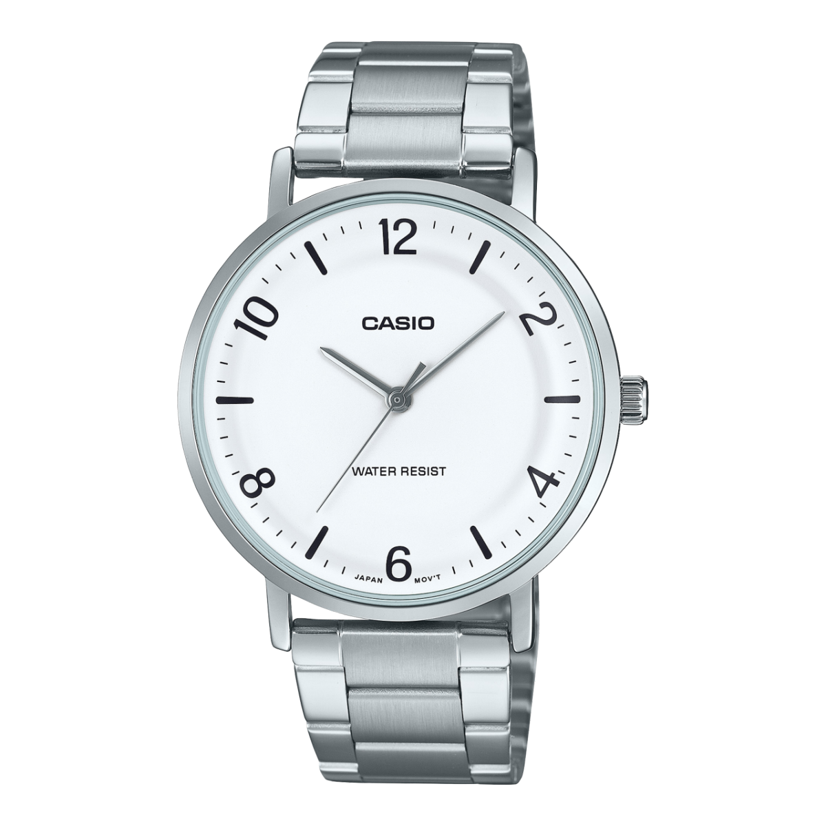 CASIO Men White Dial Watch | MTP-VT03D-7BDF