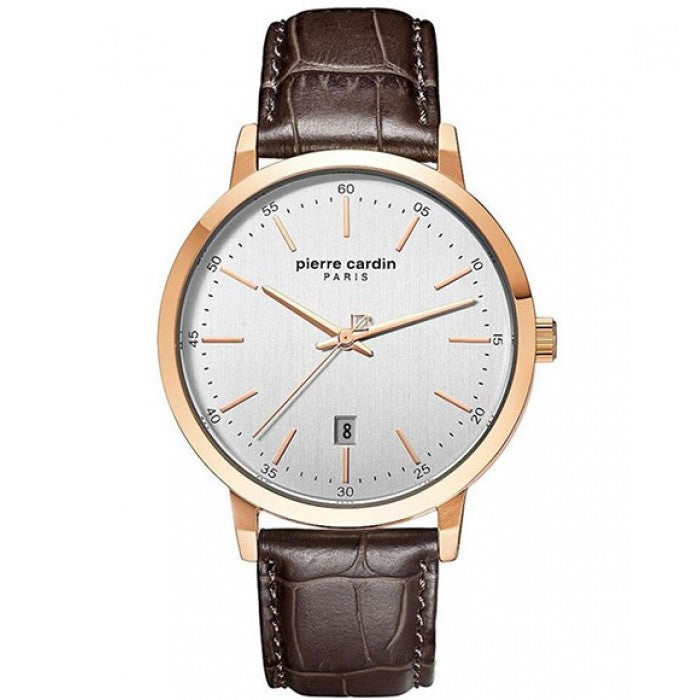 PIERRE CARDIN Men's Silver Case Watch | PC902271F01