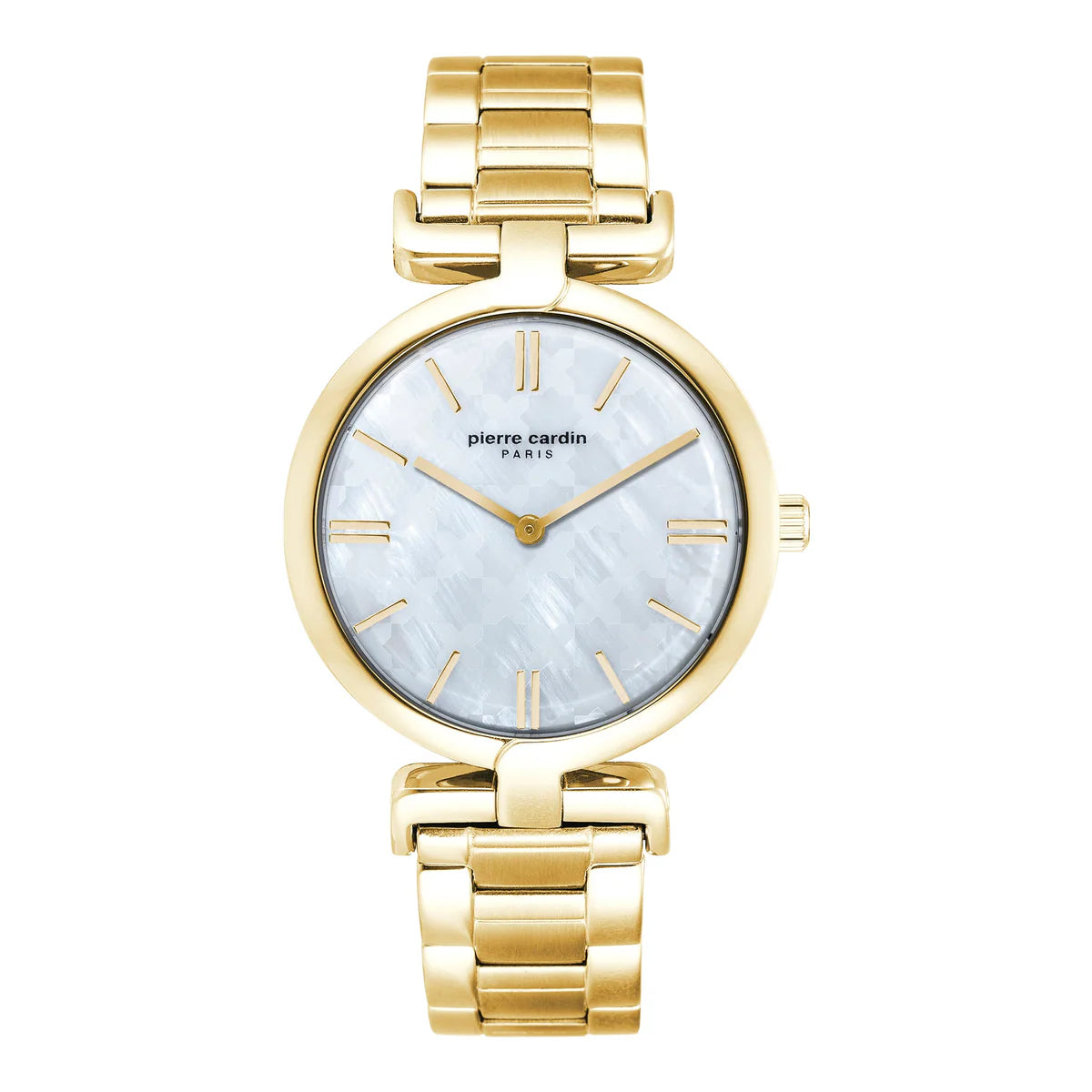 PIERRE CARDIN Women's White Mother Of Pearls Dial Watch | PC902702F104